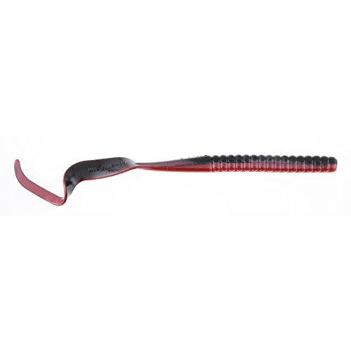 Berkley PowerBait® Power Worm Fishing Bait, Red Shad, 7in | 18cm, Irresistible Flavor, Classic Curly Tail Worm Profile, Ideal for Spring, Summer and Fall Fishing