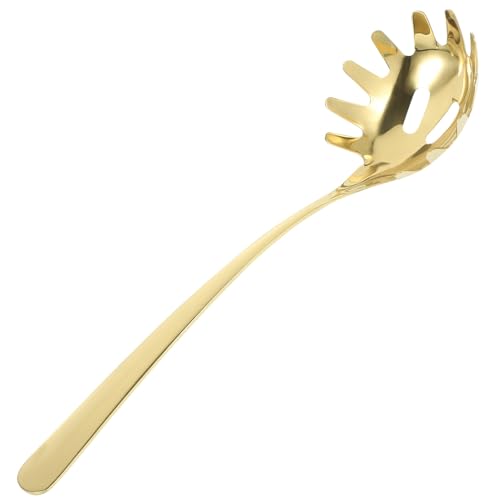 ABOOFAN Stainless Steel Pasta Fork Slotted Spaghetti Spoon Pasta Server Claw Noddle Grabber Serving Ladle for Kitchen Cooking Utensils