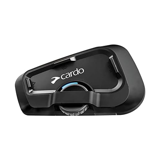 Cardo FREECOM 2X para Motocicleta 2 Vías Bluetooth Sistema intercomunicador, Negro, Individual