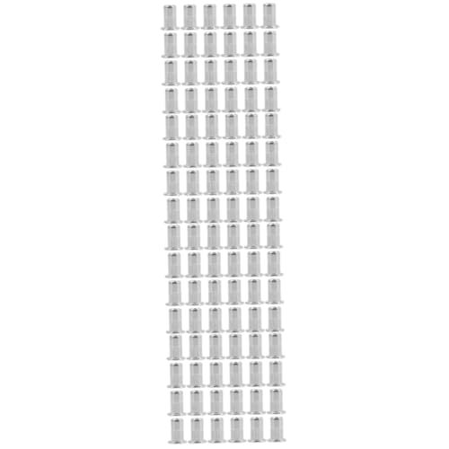 Alipis 4sets 40 Pcs Flat Head Rivet Nuts Threaded Insert Kit Knurled Body for High Efficiency Fastening 40pcs*4