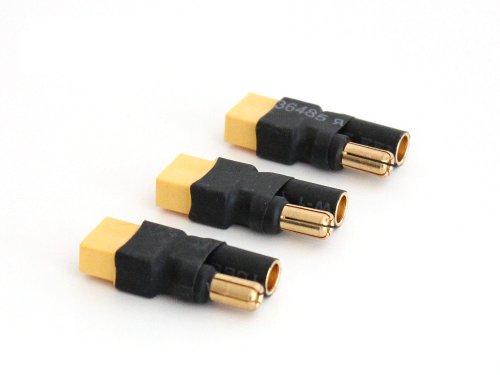3 PCs No wire Female XT60 XT-60 to 5.5mm Male Bullet Connector Adapter