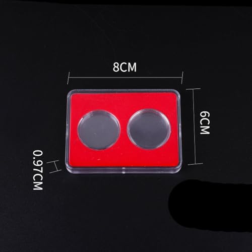 Estuche para exhibir monedas con doble ranura, protector miniatura 2