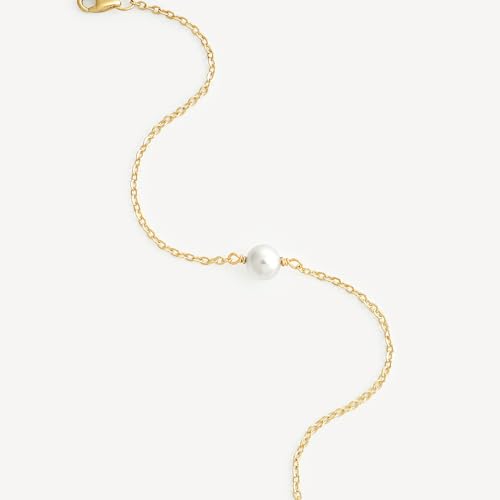Image of MEVECCO Bracelet for Women 14K Gold Plated Dainty Chain Simple Jewelry Cute Handmade Minimalist for Her