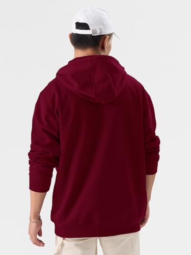 Image of LAZYCHUNKS Men's Zipper Hooded Sweatshirt | Premium Full Sleeve Hoodie Jacket with Front Zip & Pockets | Stylish Winter Wear, Warm Casual Sportswear for Men