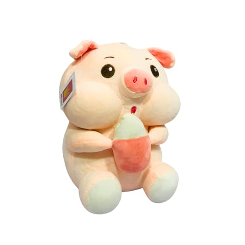 Daisy & Bubbles Bubba Bottle Pig Plush Cuddle Buddy, Teddy Soft Toy Doll for Kids, Adorable Animal Stuffed Toy, for Girls, Boys, and Toddlers - Lovely Toy Companion
