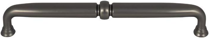 Henderson Pull Color Ash Gray - Top Knobs 7 9/16 Length Grace Coll Traditional Transitional Bar Handle Kitchen Bath Cabinet Hardware Dresser Bathroom Metal Handle Interior Home