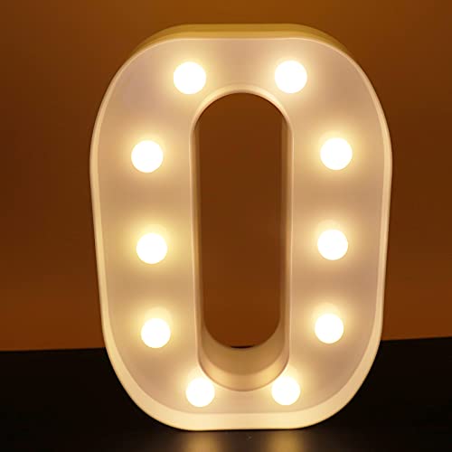 AUSAYE Letras LED con luces del alfabeto, luz nocturna para