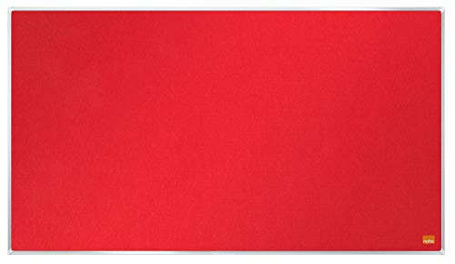 Tableau d'affichage feutre rouge Nobo 710x400mm à bords fins