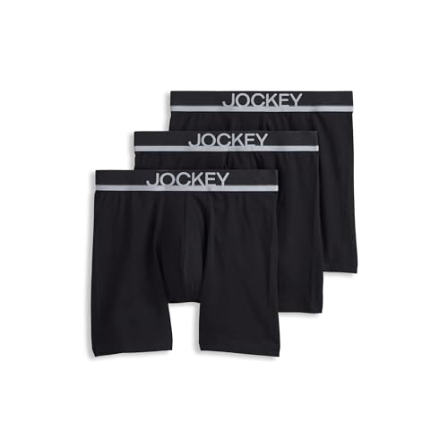 Image of Jockey Men's Underwear True Style 6 inch Boxer Brief - 3 Pack