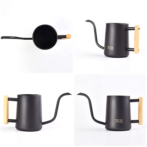 Watering Can Indoor Plants,Small Watering Can,Stainless Steel Plant Watering Can With Long Spout And Wooden Handle 35Oz For Indoor House Plants Outdoor Garden Flower Decorative #TOP6