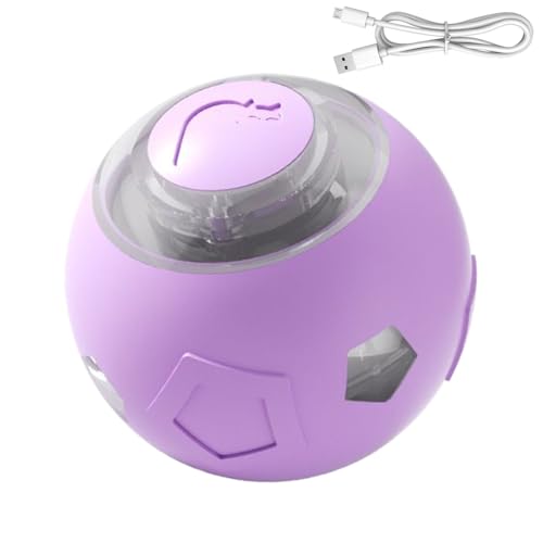 Zyntora Palla Interattiva Per Cani - Giocattolo Rotolante Automatico Per Gatti | Giochi Intelligenti con Luci LED per Cuccioli, Giocattoli per Taglie Piccola Media Grande per Esercizio e Noia