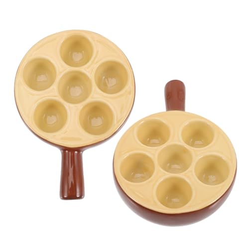 Assiette à escargots antidérapante en céramique pour vos repas de fête et dîners - 2
