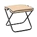 rockible Folding Stool for Camping Compact Chair for Outdoor Activities Fishing and Picnics, Khaki 28.5x26.5x27cm
