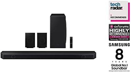 Samsung Q930B Soundbar Speaker (2022) - 9.1.4ch Surround Sound System With Alexa Built-In, Dolby Atmos DTS:X, Wireless Subwoofer & Rear Speakers With Spacefit Sound And Night & Voice Enhancer