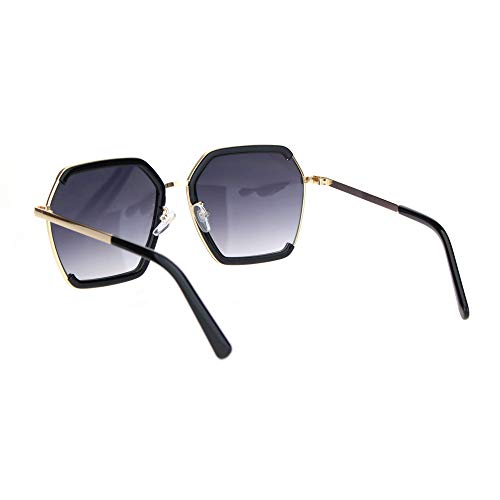Womens Hexagon Large Designer Butterfly Sunglasses4