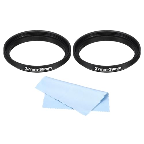 PATIKIL 37mm-39mm Metal Step Up Ring with Cleaning Cloth