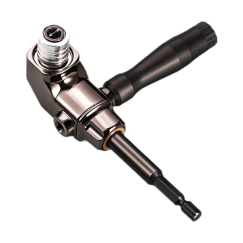 Adaptateur de perceuse à angle droit avec rallonge métallique robuste pour perçage 90° - 2