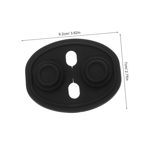 WEKADRIN 8pièces Caches De Verrouillage De Porte Silicone Protecteur Autocollant pour Serrure De Porte De Voiture Accessoires pour Véhicules Noir