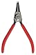 KS Tools 500.1025 Seegeringzange für Außensicherungsringe, abgewinkelt, 130mm