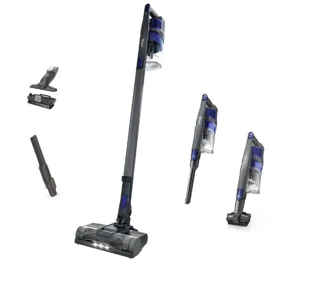 Shark Cordless Stick Vacuum with XL Dust Cup LED Headlights Removable Handheld Unit Lightweight Pet Cleaning Blue Iris