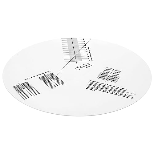 LALADEFIEE フォノ検出定規 レコード ピックアップ キャリブレーション プレート ビニールレコーダーの速度検出 present show ツール レコードアライメント分度器マット 距離計分度器