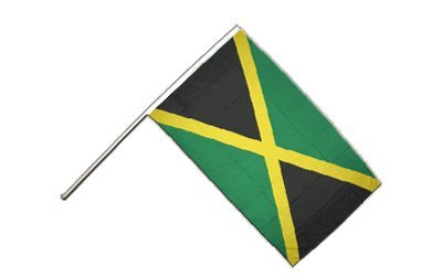 Drapeau Jamaique sur hampe 60x90cm pavillon jamaïcain