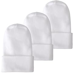 3 Pack: Solid White 0-6 Month