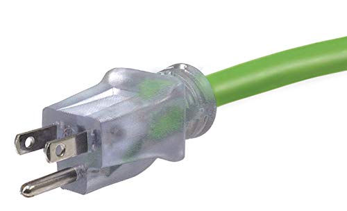 100 Ft 10 Gauge Extension Cords 10 3 Contractor Grade 100' 10 Gauge Power Extension Cord 10/3 Plug ,Extension Cord With Lighted Ends (100 Ft 10 Gauge, Green) #TOP5