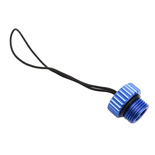 Srutueo Scuba Diving DIN Tank Valve Threaded Cover 5/8-14NPS Dust Cap Dust Plug Protector Tank Regulator Protection Cover Blue