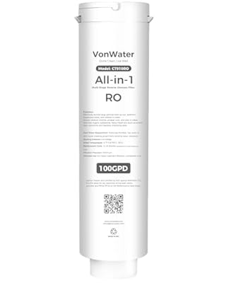 VonWater CT910/CT910H All-in-1 RO Filter, NSF/ANSI Certified Replacement for Reverse Osmosis System, 12-24 Months Water Filter Cartridge Replacement, Reduce TDS PFAS(CT910WF)