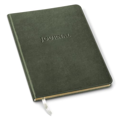 Gallery Leather Journal Notebook - 192 Pages, Softcover, For Men and Women, For Writing, Work & Travel, Handcrafted - Acadia Cactus - 9.75 x 7.5, Large Lined
