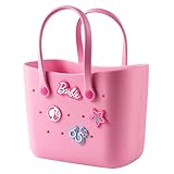 MINISO Barbie Lunch Bag for Women, Reusable Stain-Resistant Beach Tote Bag, Practical And Portable EVA Handbags for Work Office Travel and More