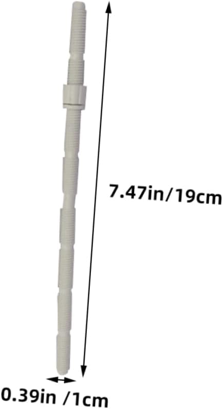 2pcs Extended Thread Toilet Push Button Rods Replacement for Dual Button Toilets Easy Installation for Water Tank Flush System