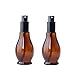 2 botellas de spray de vidrio ámbar vacías con tapa, dispensador de loción de aceite esencial de niebla fina, contenedor de almacenamiento, botellas portátiles para viajes de negocios, viajes, camping