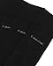 Calvin Klein Mens Dress Socks - 3 Pack Breathable Cotton Blend Patterned Crew Socks for Work, Business, and Formal Wear, Size 7-12, Black Logo