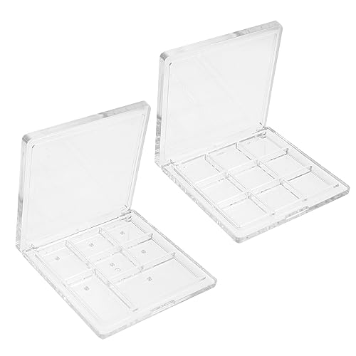 PATKAW 1 Juego Paleta De Sombras De Ojos Paleta De Cara Inoxidable Hacer Organizador Cosmeticos Organizador De Cosmeticos Contenedor De Maquillaje Caja De Pintalabios El Plastico 4 Piezas