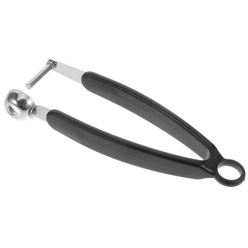 Uonlytech Deshuesador de y Frutas de Acero Inoxidable Resistente Sacahuesos Compacto y Fácil de Limpiar para Ciruelas Dátiles y Olivas Herramienta Multifuncional de Cocina Portátil