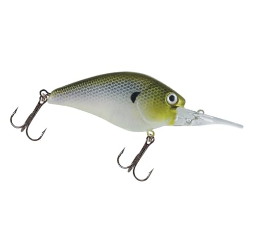Luck E Strike Deep Crankbait Smoothie (3/8 Ounce) 2 Inch Crank Bait Fishing Lure, Green Ghost, Made in The USA -  FISH LUCKE, LEDC214