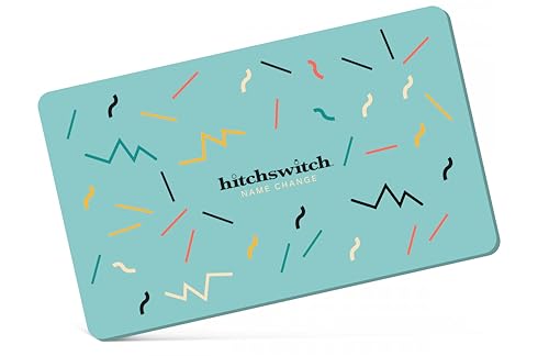 name change gift - redeemable for a hitchswitch box - platinum personalized name change after marriage kit - customized address labels - passport photos - discount travel - add to wedding registry