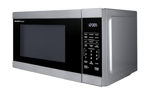 SHARP Countertop Microwave Oven with Removable 12.4" Carousel Turntable, 1000 Watt, 1.1 Cubic Feet, Stainless Steel by Sharp - Image 9