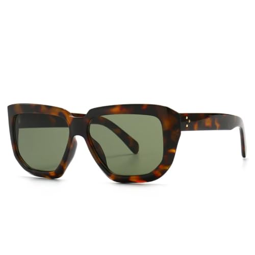 Lunettes de soleil rétro de style urbain avec monture unisexe chic
