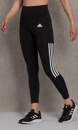 adidas Womens Lightweight High Rise 3-Stripe Mesh 7/8 Leggings4