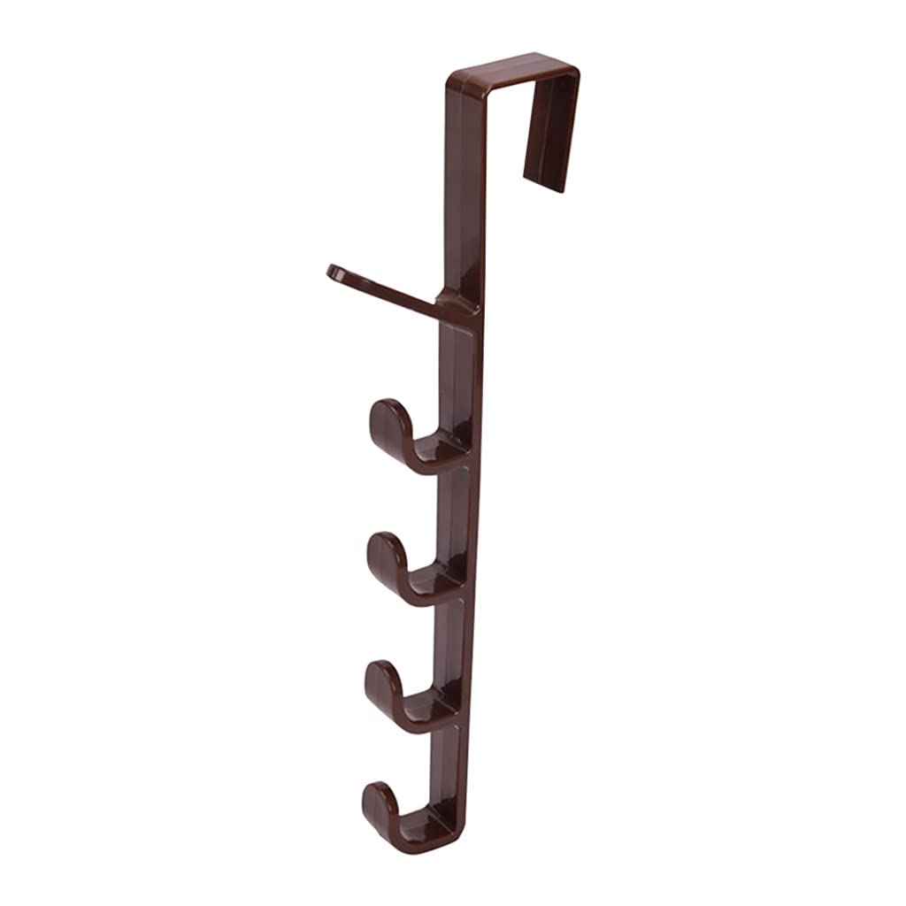 ISCBAFYX Gancho sin perforación detrás del Estante de la Puerta Colgador de Clavos para Colgar en la Pared del hogar Perchero para Puerta del Dormitorio Perchero (Color: Rosso, Tamaño: 27,5 cm)