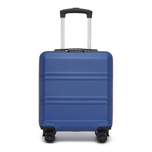 Kono Maleta Cabina Pequeña 45x35x20 cm ABS - Equipaje de Mano Ligero y Rígido con 4 Ruedas 360° y Candado TSA para Viajes(Azul Marino) Kono Maleta Cabina Pequeña 45x35x20 cm ABS - Equipaje de Mano Ligero y Rígido con 4 Ruedas 360° y Candado TSA para Viajes(Azul Marino)