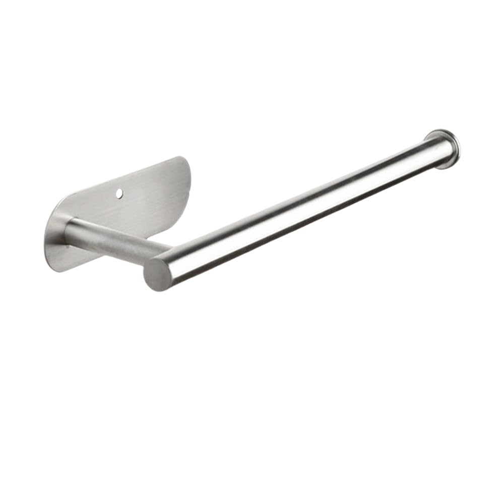 Soporte para toallas de papel de cocina adhesivo para organizar baños sin taladrar la pared 8