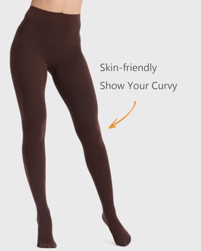 Image of DUCMODA Womens 80 Denier Opaque Tights, Women's Soft Solid Color Footed Pantyhose, High Waist Stocking with 30+ Colors