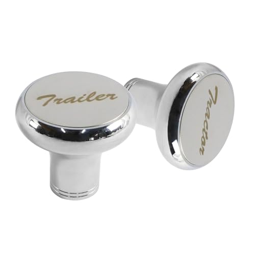 Pair of Air Valve Knobs for Tractor/Trailer - Compatible with Peterbilt, Kenworth, Freightliner - Set of 2