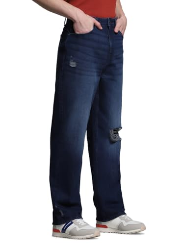 Image of JACK & JONES Men's Loose Fit Jeans | High Rise | Jeans for Men