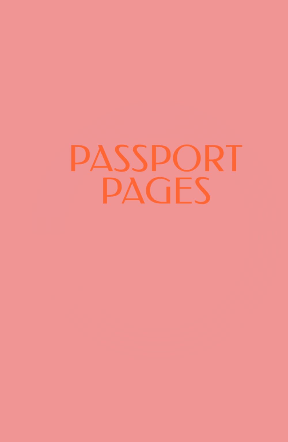 PASSPORT PAGES: Travel Coloring and Activity Book