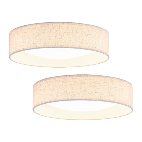 Aufrichting Modern Linen LED 13 Inch Ceiling Light Fixture with